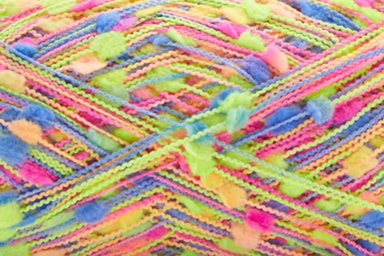 Bella Pom Pom by Universal Yarn - Polyester/Polyamide - #101 Neon Fun